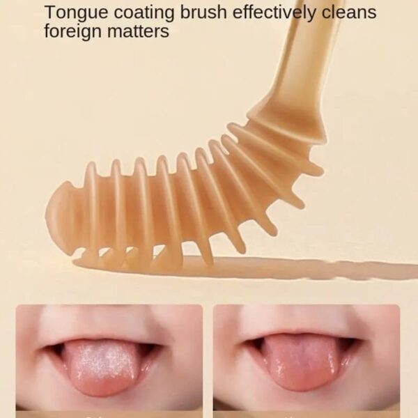 Kit de cepillos, dedal, limpiador dentición y lengua 3pz. - Image 2