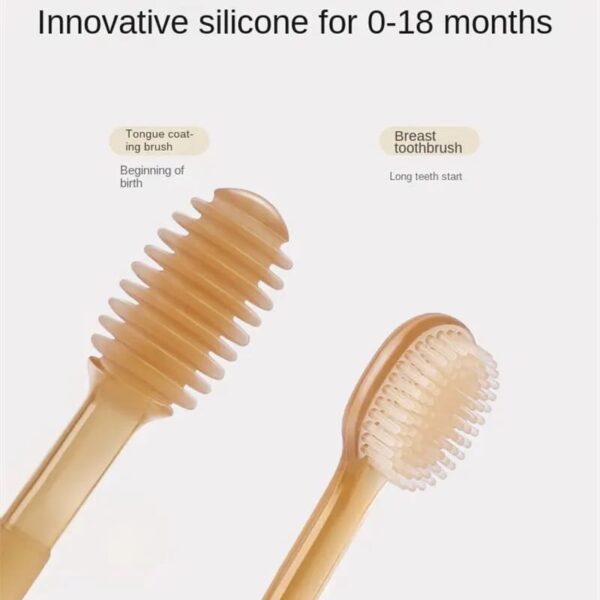 Kit de cepillos, dedal, limpiador dentición y lengua 3pz. - Image 3