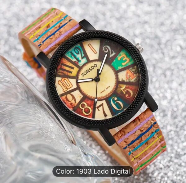 Reloj tipo madera